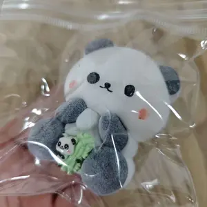 1pc Cute Panda Squeeze Toy - Soft Squishy Fidget Toy with Expressive Eyes, & Design, Perfect for Adults &, Sensory Play, Birthday, Christmas, Halloween, Thanksgiving Party Gifts, Panda Gifts, Playful Design