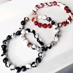 Natural Crystal Orca Agate Bracelet - Natural Crystals with Unique Patterns and Elegant Design