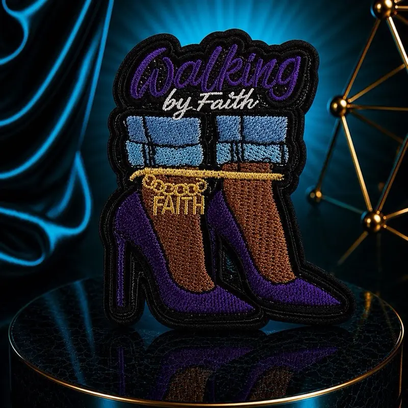 Iron-On Faith-Themed Sewing Patch - Fabric & Sewing Supplies Accessory for Clothing Customization, Express Beliefs for Special Occasions, Versatile Use for Those Who Want to Express Their Beliefs, Customizable