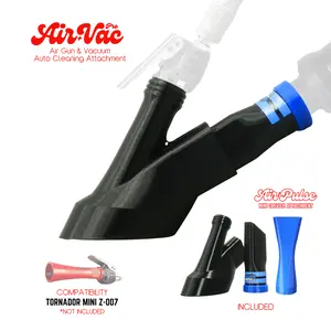 Multi Pack - Crevice Air+Vac Oval Attachment & Air Pulse Crevice Tool Compatible with Tornador Mini
