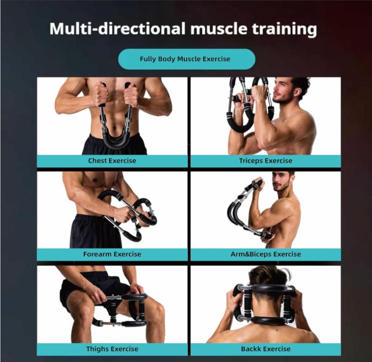 TikTok Viral Twister Arm Trainer | 60-100lb Adjustable Chest Tool | Desk Workout for Shoulder & Arm Muscles | Office Fitness Gadget