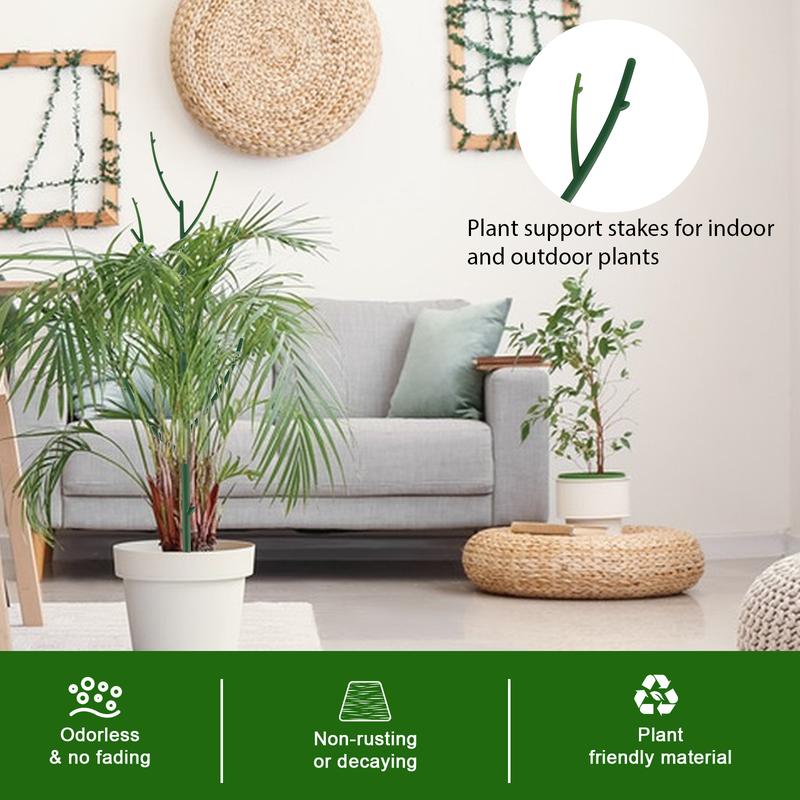PERSZENStackable Monstera Plant Support Stakes, Plant Support Stakes for Indoor Plants Tall, Plant Climbing Support for Monstera, Philodendron, Potted Plants, Plant Poles for Climbing Plants (6PCS/15PCS)
