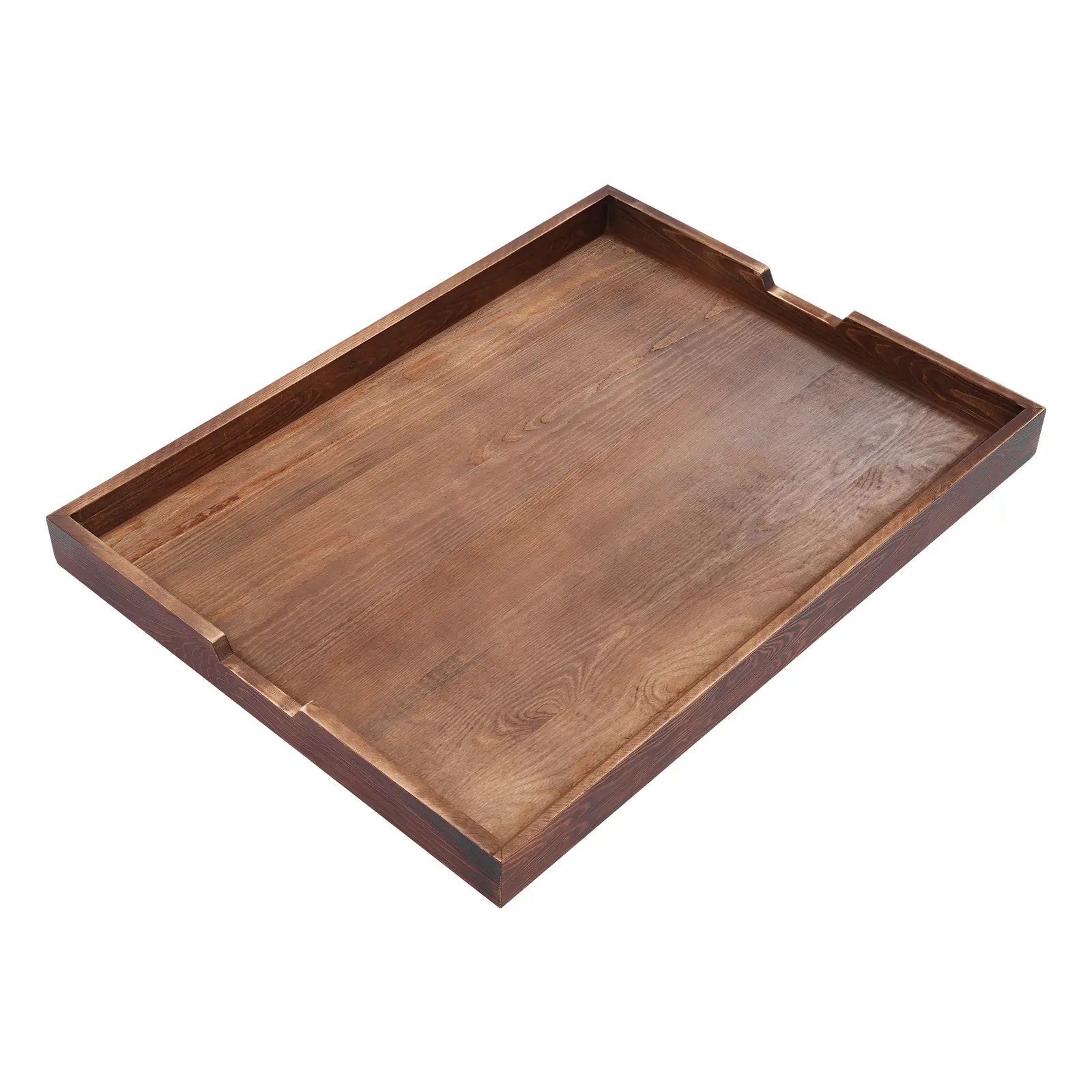Rectangular Walnut-Pine Solid Wood Stove Top Cover & Serving Tray, 8mm Thick Pine Wood Kitchen Accessory, 33lbs Load Capacity Kitchen Counter Space Saver