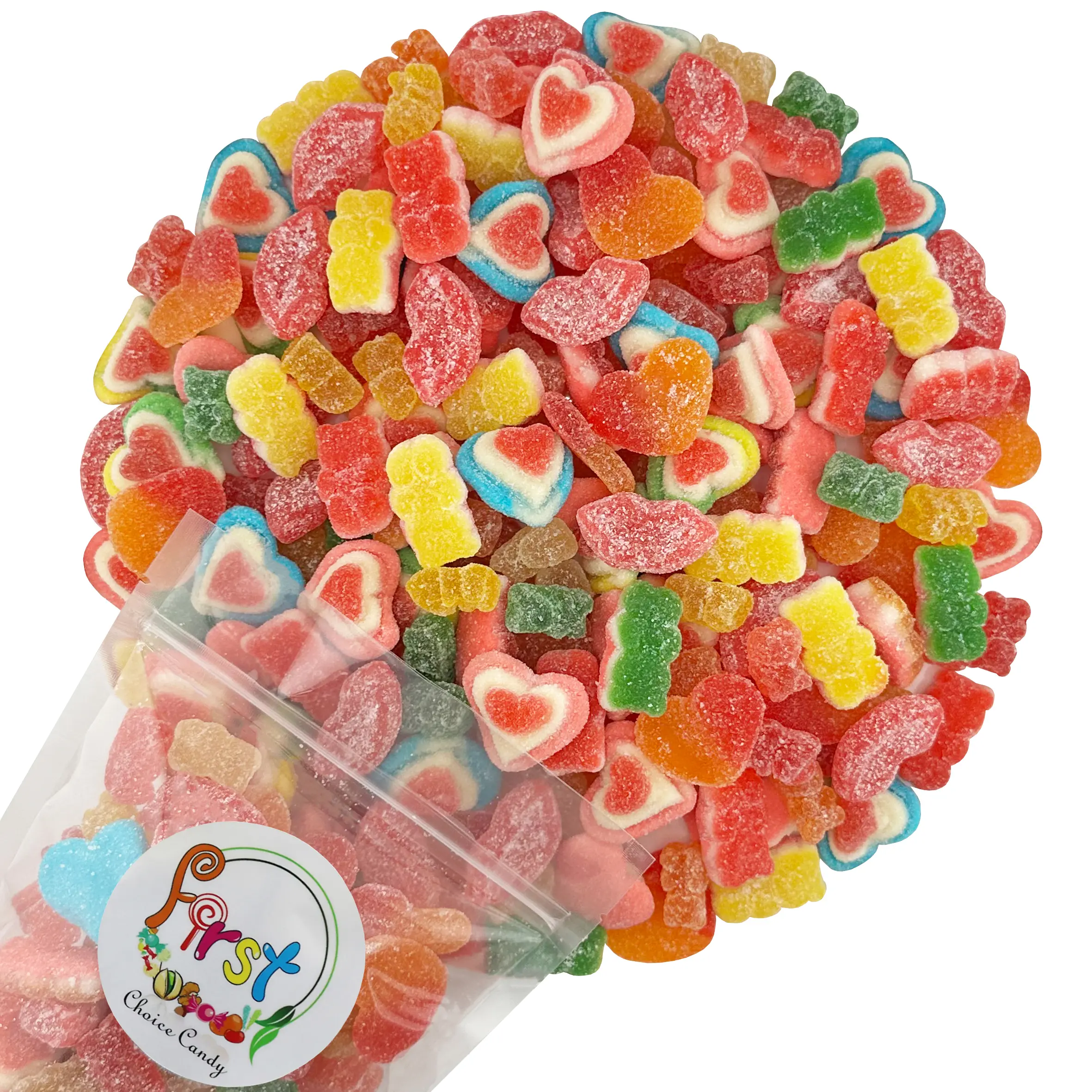 Sour Valentine mix gummy 2 pound bag Sour Valentine mix gummy 2 pound bag