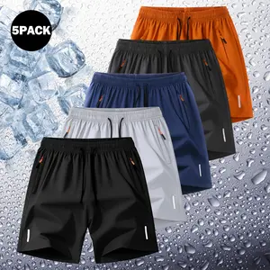 Men's 5-Pack Quick-Dry Athletic Shorts Fashionable Versatile Outdoor Casual Shorts