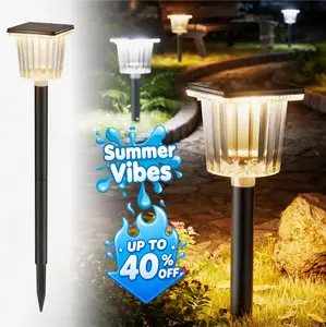 Summervibes,Ambient Garden Lights, Solar Pathway Lights Outdoor, Aesthetic,Warm & Cool Lighting, Super Bright, IP65 Waterproof, Auto On/Off Garden Lights for Yard, Driveway, Pathway, Patio,easiestgardenmakeover