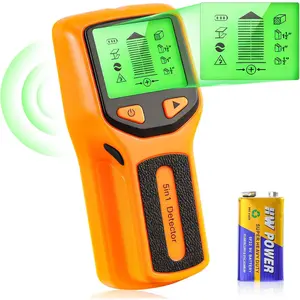 5 in 1 Stud Finder,  Stud Detector - Precisely Locates the Center and Edge of Studs, Wall Scanner with Audio  & Deep Scan Sensor for , Metal Studs, Live AC Wires, Pipes & Joists