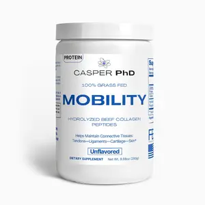 Casper PhD Collagen - PhD Researched for Stronger Ligaments & Tendons - Faster Recovery - No Carbs or Sweeteners - Increased Skin & Joint Health - Enhanced Bone Health - 100% Grass-Fed Protein Supplement