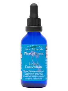 Eidon Ionic Minerals Liquid Phosphorus 2oz Concentrate - Gluten Free, GMO Free, Dairy Free, Calcium Vitamin Supplement for Energy and Bone Health
