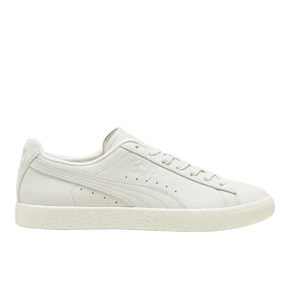 PUMA Mens Clyde Og 75Y Prm Lace Up Sneakers Shoes Casual - Grey, White