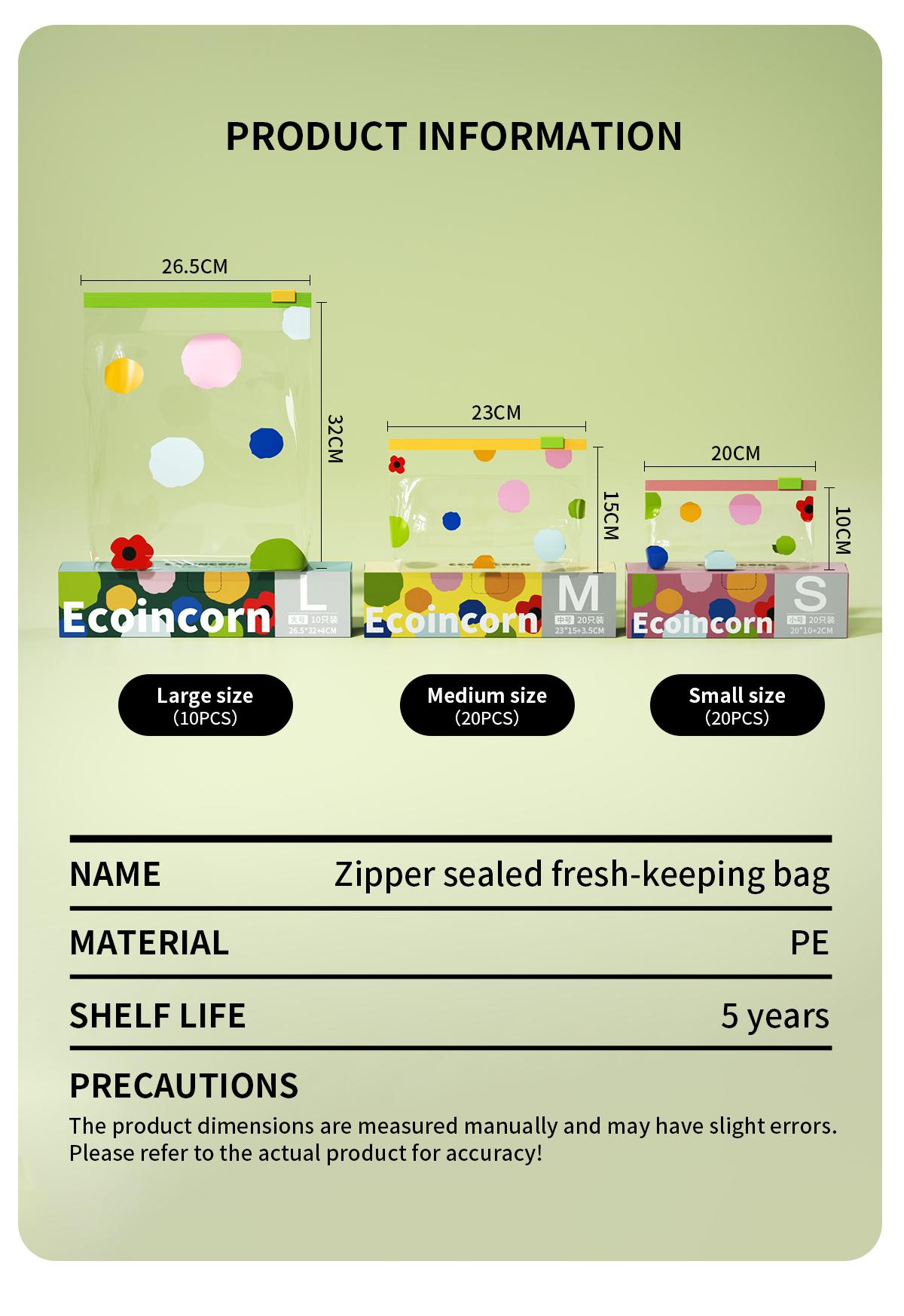 Sealed bag, food preservation bag, household self sealing bag, plastic sealing, thickened refrigerator storage, refrigeration special packaging with sealing tape