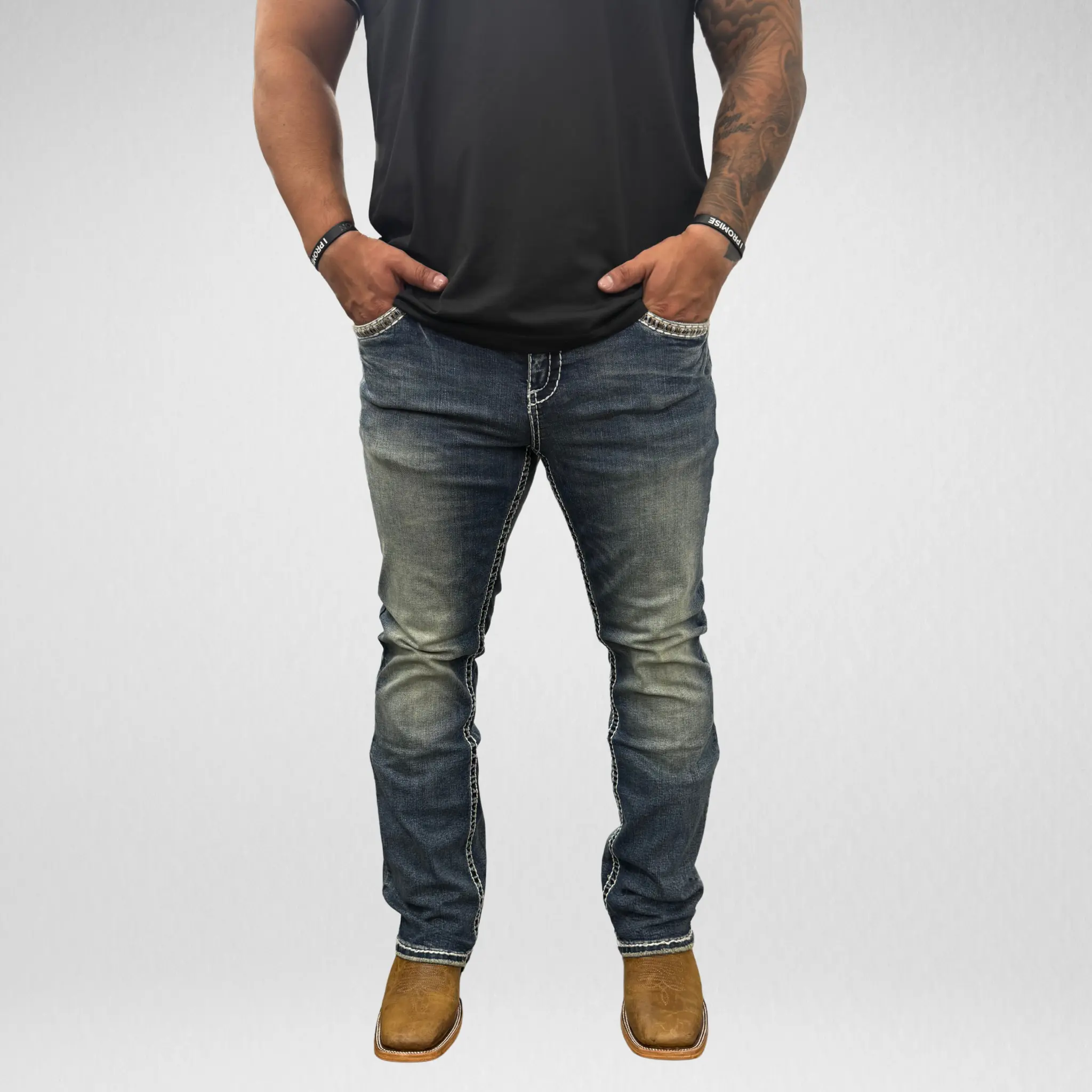 Men's Answer Me Straight Leg Denim (AM-2299)