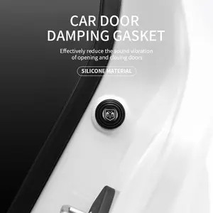 Car Door Anti-Shock Pads Universal Door Hood Trunk Black Noise Reduction Collision Protection Self-Adhesive Silicone Buffer Pads For Dodge Ram 1500 SRT SXT Challenger Durango Charger Grand Caravan Dart Journey Avenger Nitro