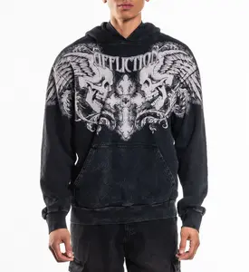 Affliction Men's Hoodie Winged Up