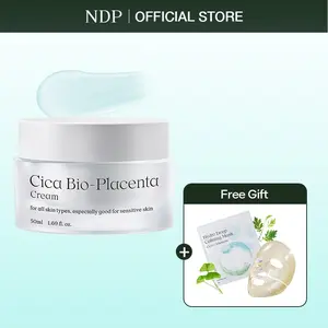 [NDP OFFICIAL SHOP] Cica Bio-Placenta Cream 50ml - Korean Gel Moisturizer for All Skin Types, Anti Aging, Calming, Deep Hydration, Non-Greasy, Fragrance Free