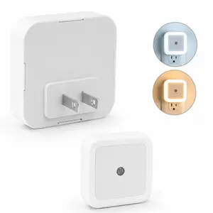 Plug-in LED Night Light - Dusk-to-Dawn Auto On/Off, Bright Indoor Nightlight for Kids' Rooms and Bedrooms bathroom lamp (Home Improvement Specialty Lighting) outlet Light