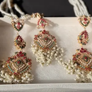 Royal Pearl & Kundan Bridal Jewelry Set
