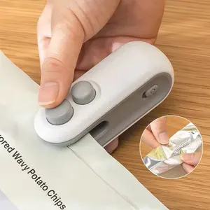 Portable USB Rechargeable Food Sealer Bag Closer Machine - Handheld Plastic Bag Sealer for Snacks, , - 16W Power, Magnetic Design, Ideal for Home, Travel, and Camping, Portable Sealing Machine