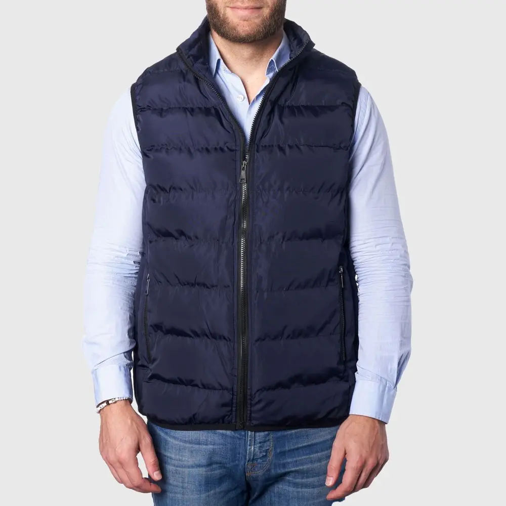 Alpine Swiss Asher Mens Lightweight Down Alternative Vest NVY SML, Shirts, Zipper