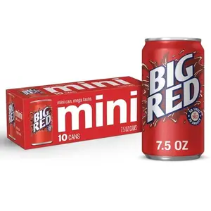 Big Red Soda Pop, 7.5 fl oz, 10 Pack Cans