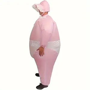 Adult version of giant baby inflatable suit for men and women, suitable for family parent-child interaction
