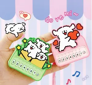 Cartoon Puppy Fun Piano Music Keychain - Fun Decompression Toy, Colorful Fun Gift for Couples Ship From US