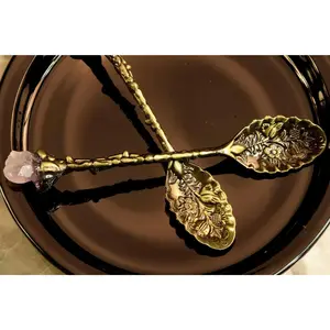 Amethyst Cluster Crystal Spoon
