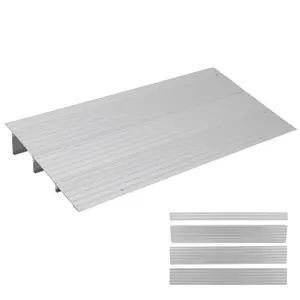 Heavy Duty Aluminum Threshold Ramp for Doorways – 3-Inch Rise, 700 lbs/320kg Capacity, Portable Wheelchair, Scooter, Stroller Entry Ramp, Non-Slip, Adjustable – 3 Sections