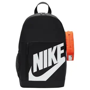 Nike Elemental 18L Backpack: Versatile Fabric Design in Gray, Orange, and White for Everyday Use