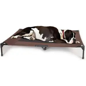 Jumbo Pet Products Original Steel Frame Pet Dog Bed, Chocolate/Black, Jumbo, size Jumbo, color Chocolate