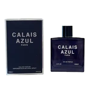 Men's EDP 3.4oz Calais Azul Paris,Top Notes Grapefruit/Lemon/Mint, Perfume for man, Gift for man