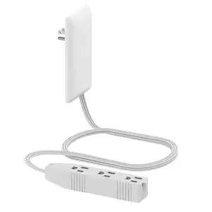 Sleek Wall Outlet Extension Cord - 3ft
