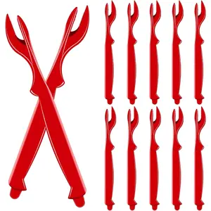 12 count Crab  Crackers, Crab Tools Set Crackers Picks Tools for Lobster, Crab, Crawfish, Prawns, Shrimp, Easy Opener Shellfish Picks , Seafood Tools