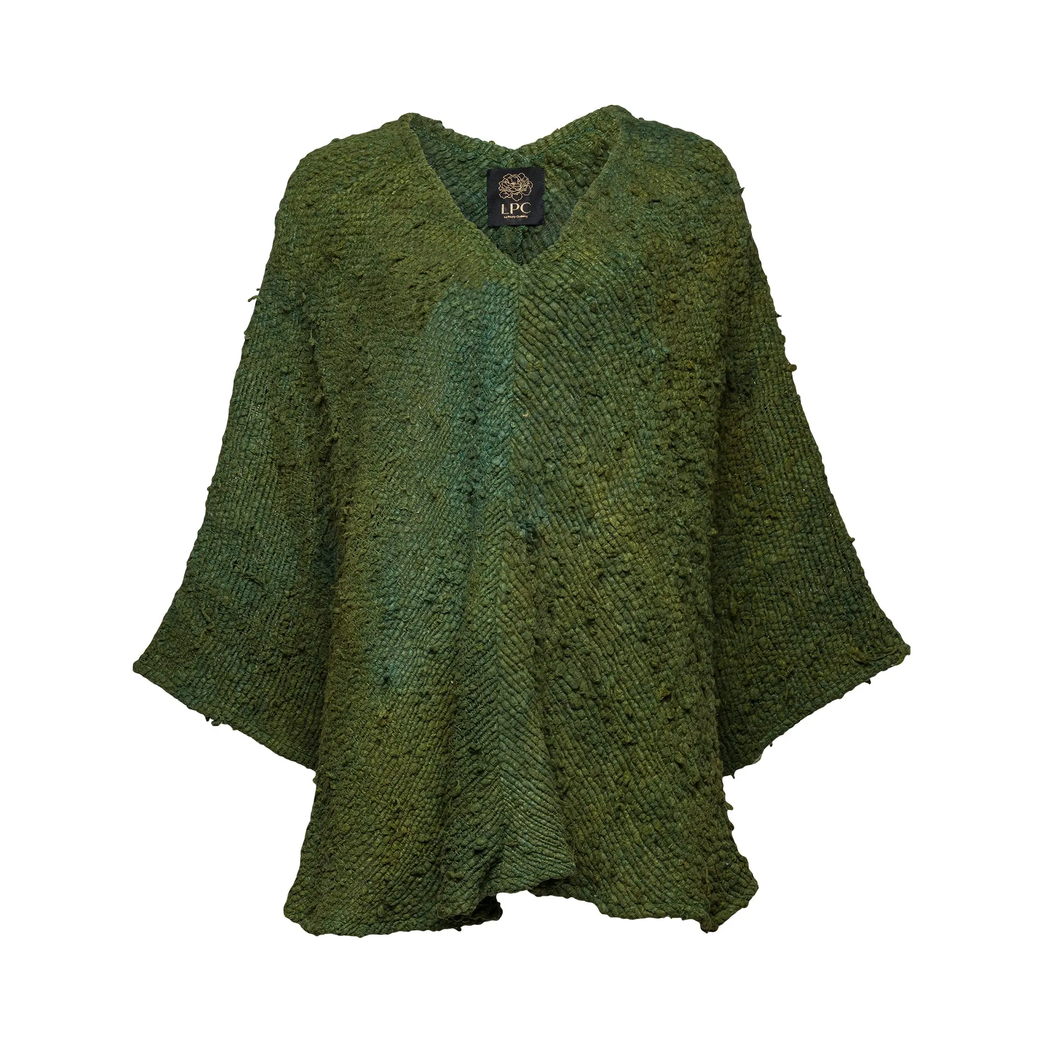 The Artisanal Heavyweave Silk Poncho