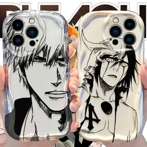 Anime Bleach Wave Case for iPhone 17 16 15 14 Pro Max 13 12 Mini 11 XS X XR 8 7 Plus SE 2022 2020 Soft Shockproof Back Cover Funda