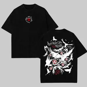 Retro Heavy Uchiha Itachi Character Naruto Anime Tee Hoodie Menswear Top Unisex Mineral Anime Manga Washed Heavy Cotton T-shirt, Gift For Anime Fan gift symbol t-shirt invincible shirt humor shirt white tee funny woman shirt student shirt
