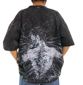 Vintage Attack on Titan T-Shirt Eren Yeager Founding Titan Limited Edition Anime Tee Oversized Unisex Washed Cotton Shirt Perfect Gift for Anime Manga Fans Casual Crewneck