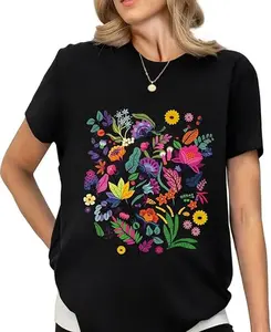 Vintage Floral Wildflower T-Shirt – Women’s Boho Graphic Tee
