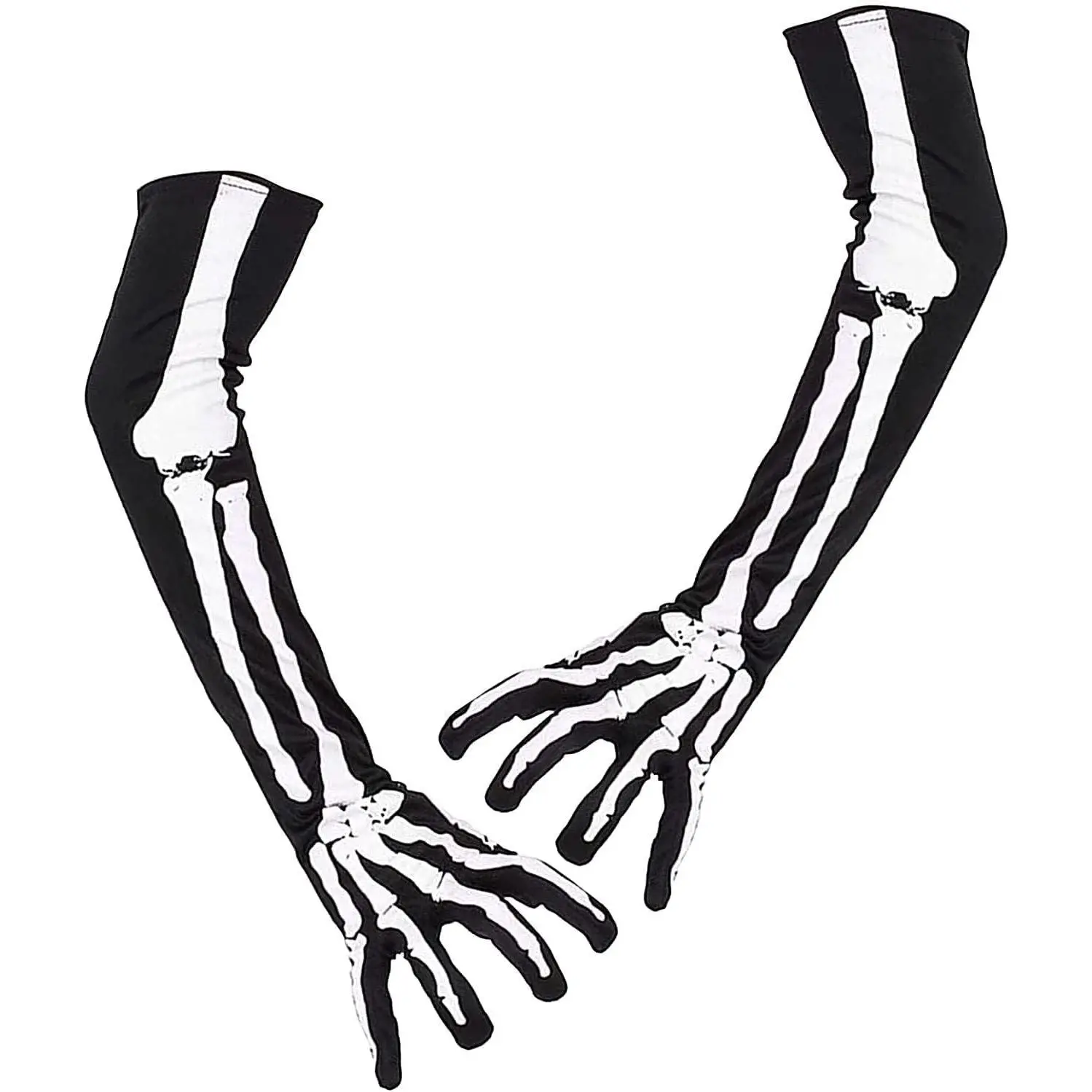 Kids' Luxury Polyester Skeleton Gloves - Comfortable 80s Fishnet Cosplay Prop for Halloween Holiday Party Costume Accessories, Halloween Cosplay, Scary Party Prop, Women And Girls, Truly Classic Bones Costume, Perfect Fit, Cosplay Accessory