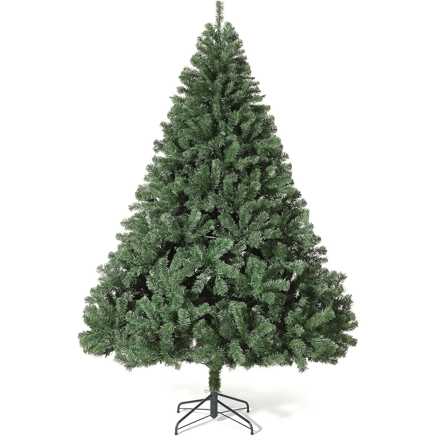 【Christmas Gift】4.5Ft Artificial Christmas Tree Realistic Premium Spruce Hinged Christmas Tree Holiday Christmas Tree with Metal Hinges and Collapsible Base for Home Parties and Office Decorations