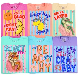 Comfort Colors Trendy Fun Summer Shirt, Pun Graphic Shirt, Summer Stripes Comfort Color Shirt, Trendy Summer Tee