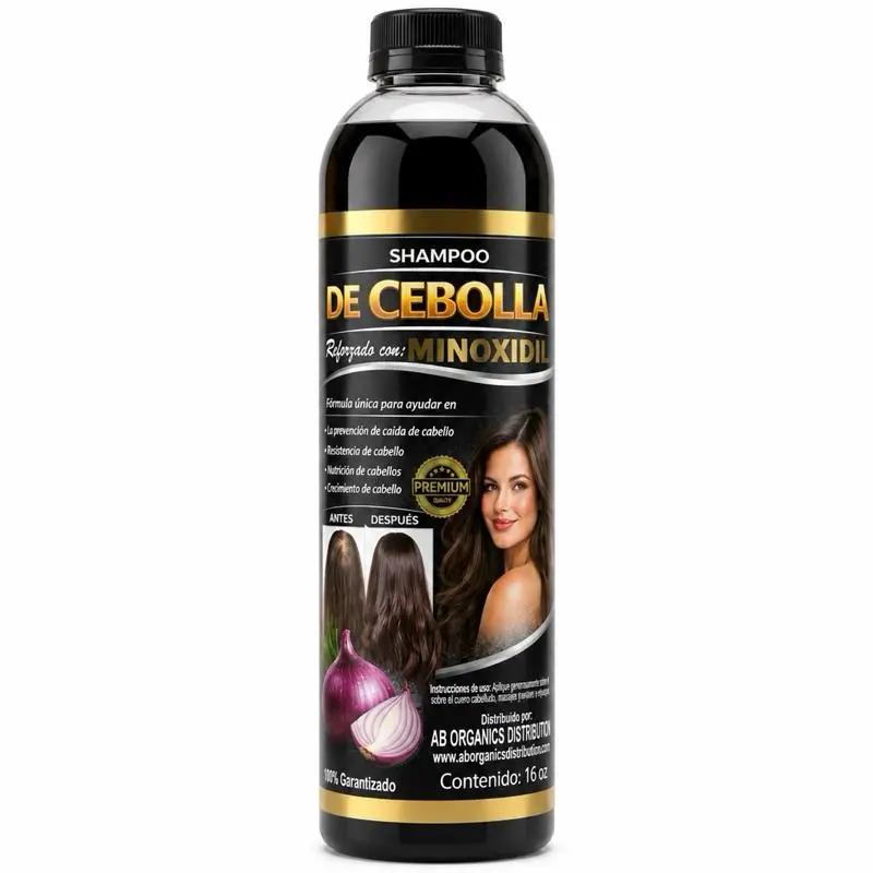 Onion Minoxidil Shampoo, Nourishing Haircare Cleanser - Shampoo de Cebolla con Minixidil 16oz Conditioner Daily