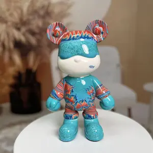 The Classic of Mountains and Rivers-DIY Fluid Bear Crafts Trend Innovation Cute Home Decorations Ornaments