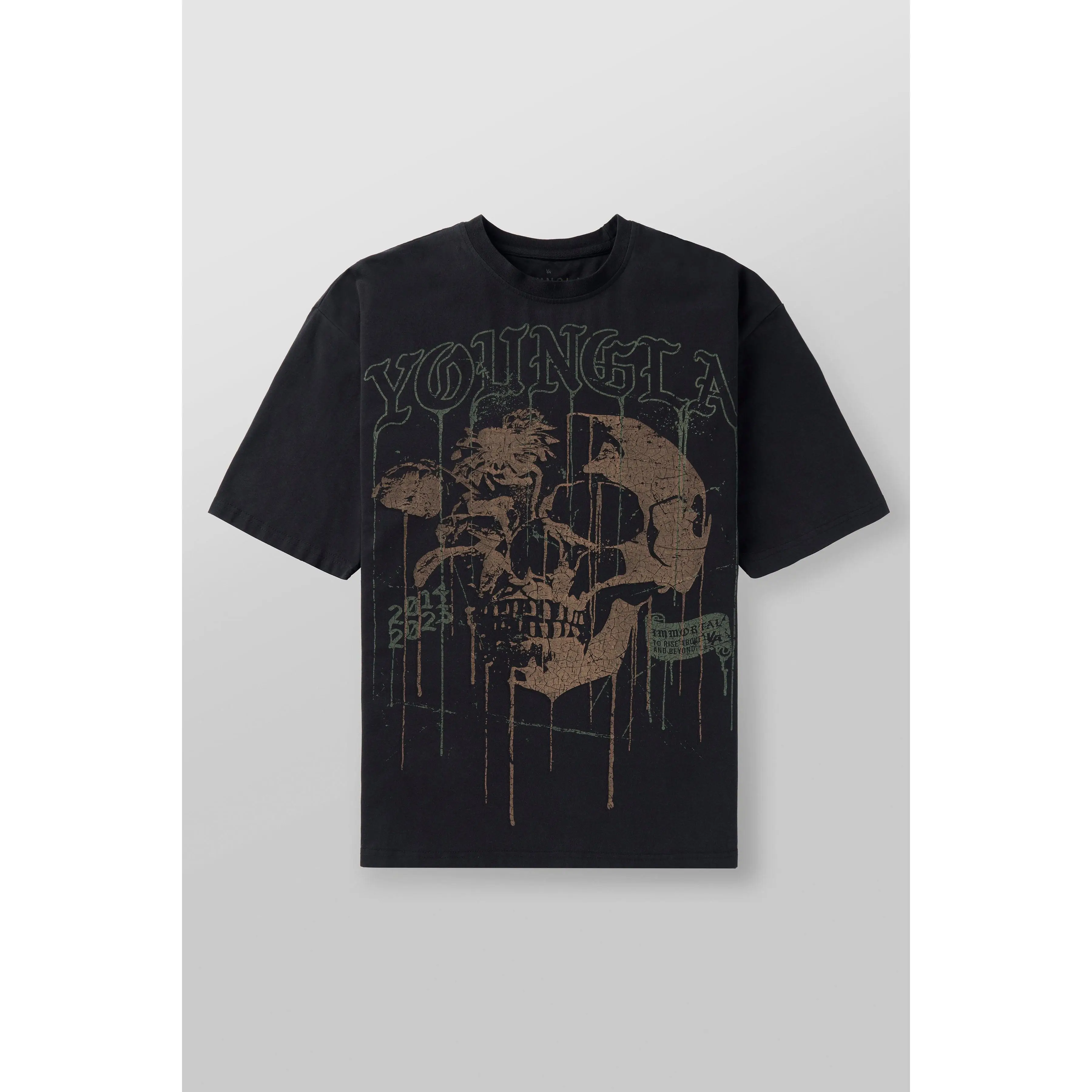 4116 - Floral Skull Tees