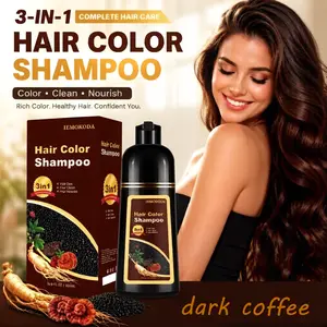 3-in-1 Hair Dye Shampoo, Covers Gray Hair in 10-15 Minutes, Natural Plant-Based Hair Color, Ammonia-Free Formula, Instant Black Hair, 100% Gray Coverage, Long-Lasting Color, Salon-Grade Results, Beard & Hair Dye, Easy At-Home Beauty Solution for Men Women