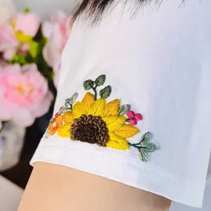 Wash Away Embroidery Stickers Set – flowers Designs