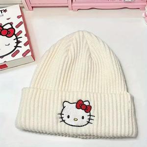 Cute KT Knit hat, Fun knit hat Winter ski wet warm hat, suitable for ladies and girls Unisex Gift.excellent gifts for Christmas and new year，Must-buy on Black Friday