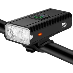 Bike Light for Night Riding, Ebike Front LED Headlight Rechargeable for Dirt E-Bike Motorcycle Scooter Bicycle MTB Road Cycling Kids Adult Biking Safty