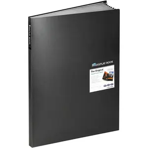 Heavy Duty 18"x24" Binder with Plastic Sleeves Portfolio Folder with 30 Clear Sheet Protectors for Displaying 60 Pages Ideal for Artwork Sheet Music and Document Presentation
