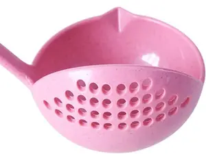 2 1 Soup Colander Fat Separator Spoon Pink Pot Spoon Mixing Spoon Oil Ladle Asian Soup Spoon Fat Cooking Ladle Colander Ladle Soup Ladle Strainer Straining Ladle Skimmer Hot Pot